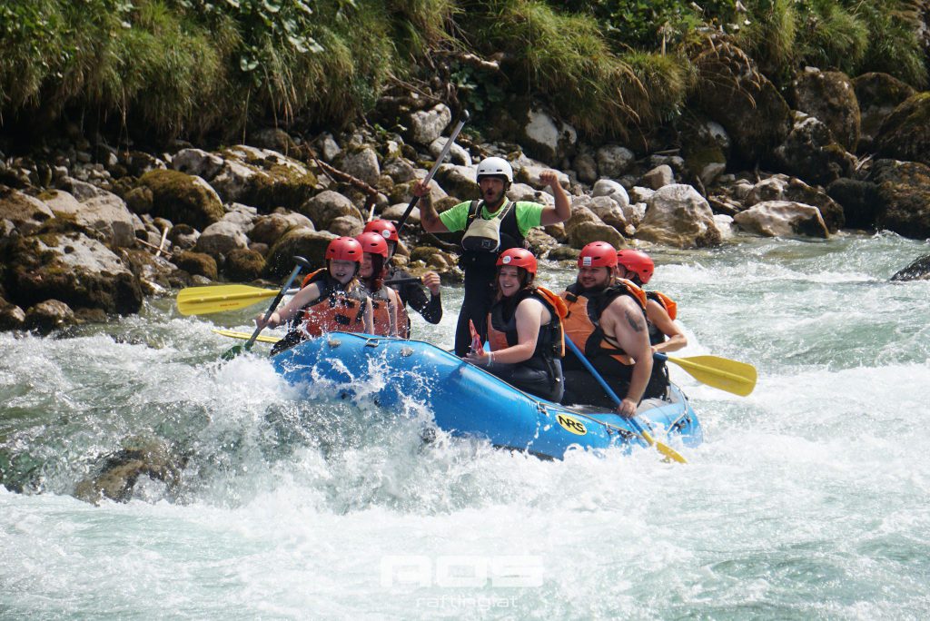 Lehrlinge beim Rafting