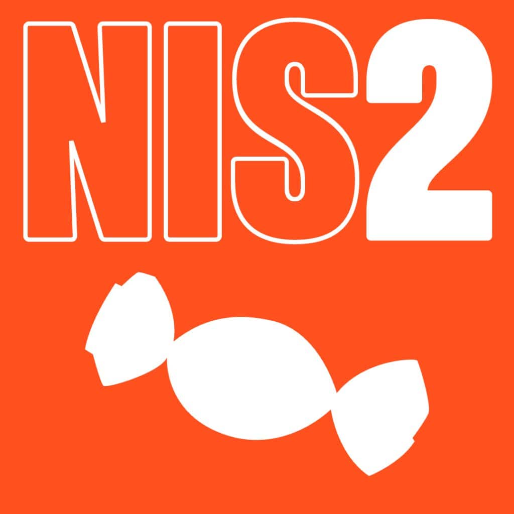 NIS2 Titelbild mit einem Bon Bon