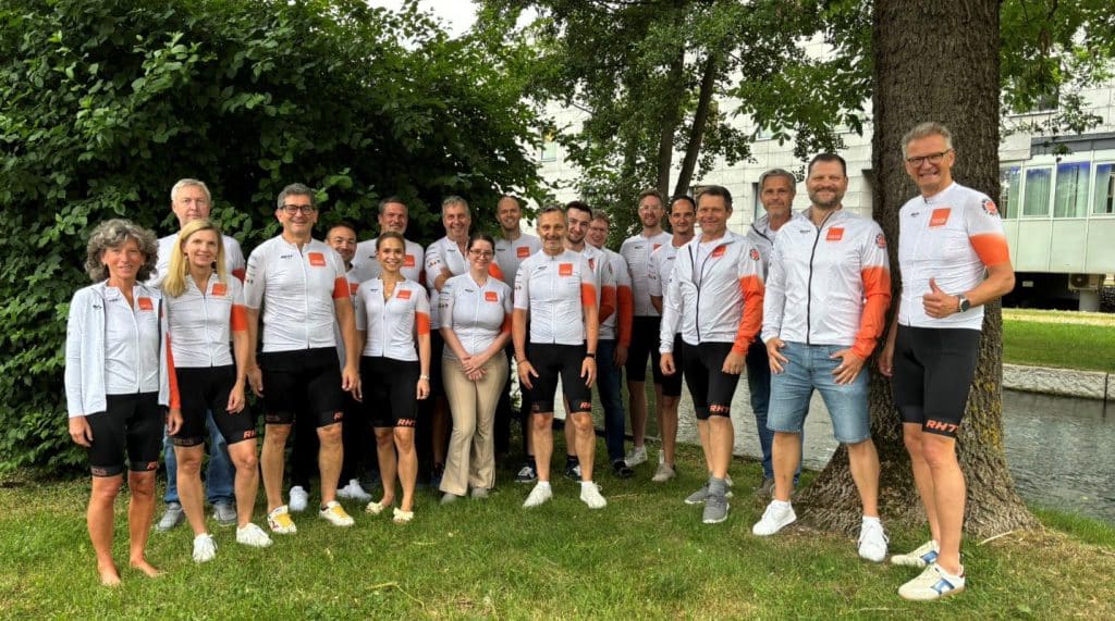 Teamfoto mit mann&mouse Sportkleidung